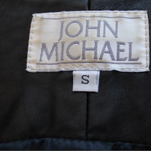 VINTAGE John Michael Leather Vest - Picture 4 of 4